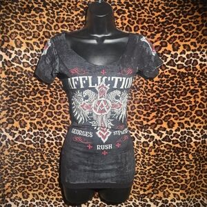 ((SOLD On DP)) Affliction Reversible Top